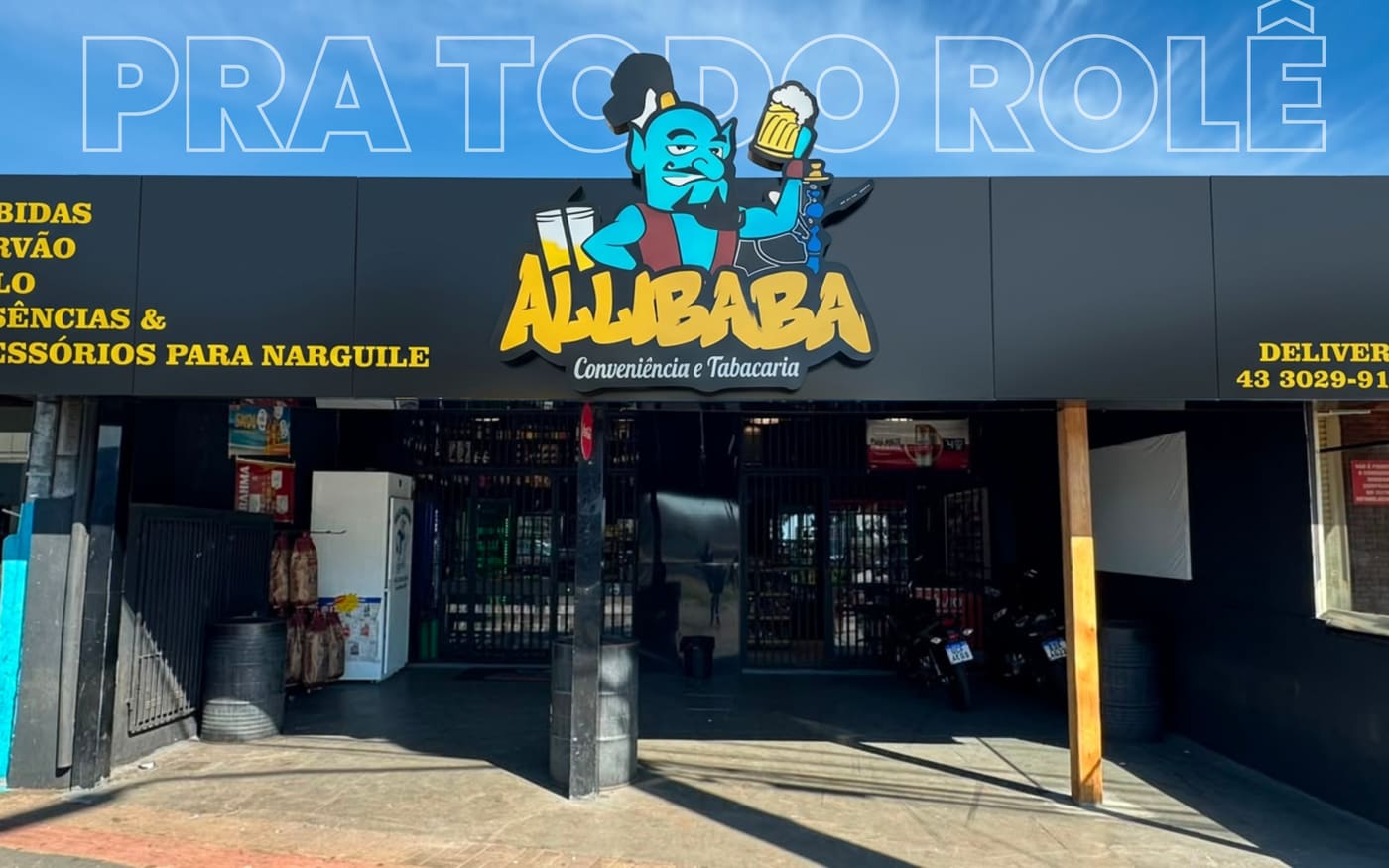 Fachada da Allibaba Conveniência